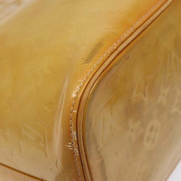 LOUIS VUITTON Monogram Vernis Houston Hand Bag Beige M91004 - Picture 9 of 16